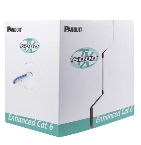 [PUR6004BU-FE] Bobina de Cable UTP 305 m. de Cobre, TX6000™ PanNet, Reelex, Azul, Categoría 6 Mejorado (23 AWG), PVC (CMR, Riser), de 4 pares